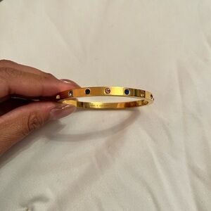 Kate Spade Gold Bracelet with Multicolor Accents